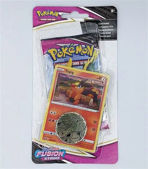 Checklane Blister Fusion Strike – Tepig Promo + Verzamelmunt