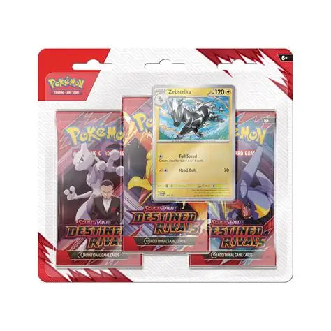 Destined Rivals 3-Pack Blister + Zebstrika Promo Card