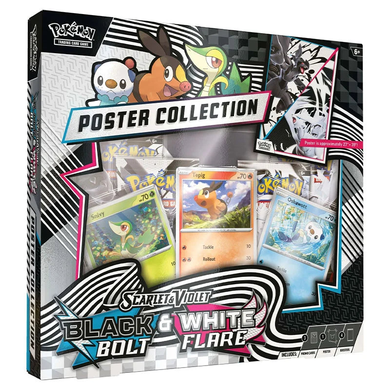 Pokémon TCG Poster Collection Box – Black Bolt & White Flare